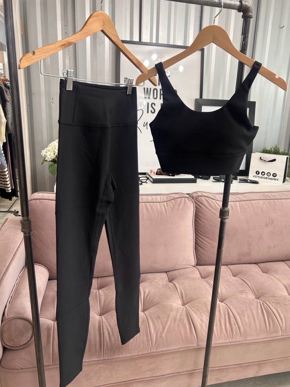 Priv - Ribbed Athletic Set NWT Small